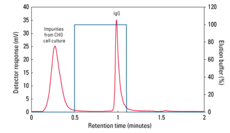 Titer determination of a monoclonal antibody (mAb) with TSKgel Protein A–5PW